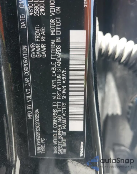 2012 Volvo S60 T5 из США, поврежденный, VIN YV1622FS3C2029584